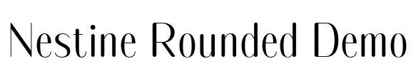 Nestine Rounded Demo Font Image