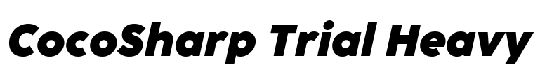 CocoSharp Trial Heavy Font Image