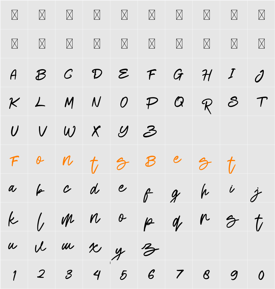 Simplifie Character Map