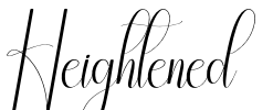 Heightened Font Image