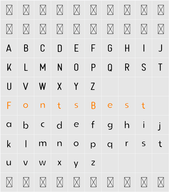 Karya Yang Di Niati Thin Character Map