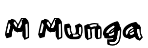 M Munga Font Image