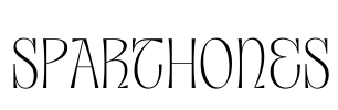 SPARTHONES Font Image