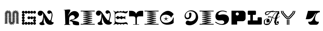 MGN Kinetic Display 7 Font Image