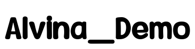Alvina_Demo Font Image