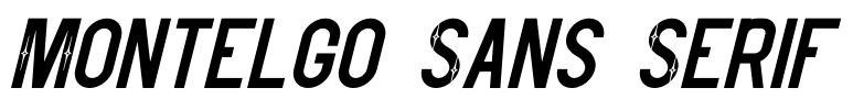 Montelgo Sans Serif Font Image