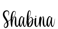 Shabina Font Image