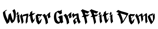 Winter Graffiti Demo Font Image