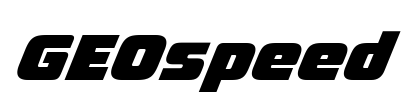 GEOspeed Font Image