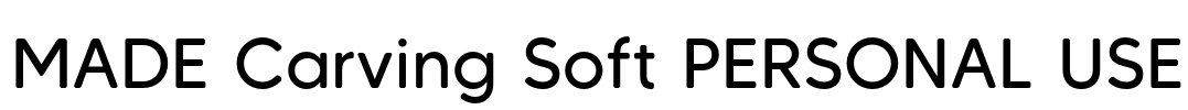 MADE Carving Soft PERSONAL USE Font Image