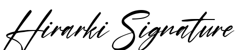 Hirarki Signature Font Image