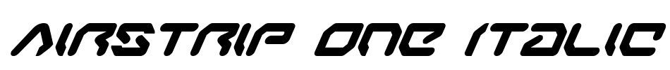 Airstrip One Italic Font Image