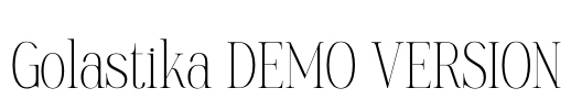 Golastika DEMO VERSION Font Image