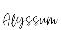 Alyssum Font Image