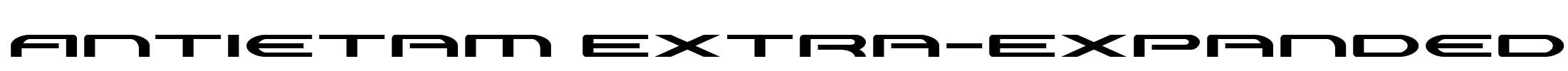 Antietam Extra-Expanded Font Image