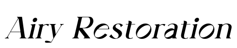 Airy Restoration Font Image