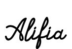 Alifia Font Image