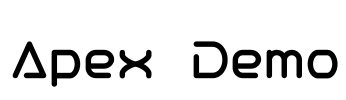 Apex - Demo Font Image