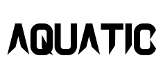 AQUATIC Font Image