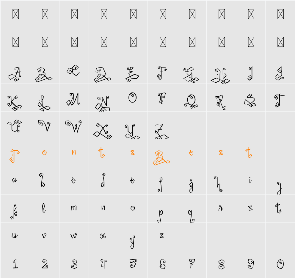 Midnightman Character Map