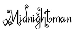 Midnightman Font Image