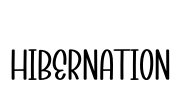 Hibernation Font Image