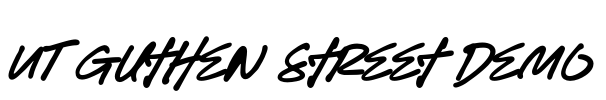 UT Guthen Street Demo Font Image