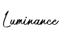 Luminance Font Image