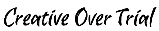 Creative Over Trial Font Image