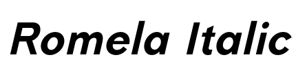 Romela Italic