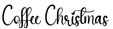 Coffee Christmas Font Image