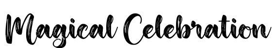 Magical Celebration Font Image