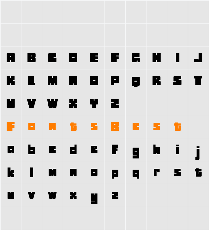 CS Roxy Demo Character Map