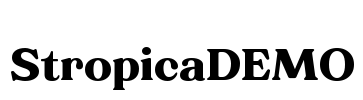 StropicaDEMO Font Image