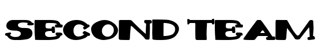 Second Team Font Image