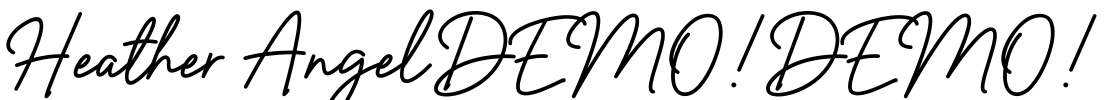 Heather Angel DEMO! DEMO! Font Image