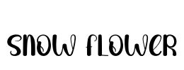 Snow Flower Font Image