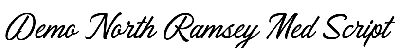 Demo North Ramsey Med Script Font Image