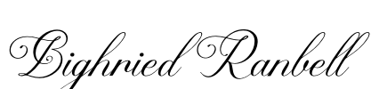 Bighried Ranbell Font Image