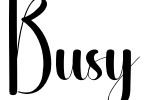 Busy Font Image