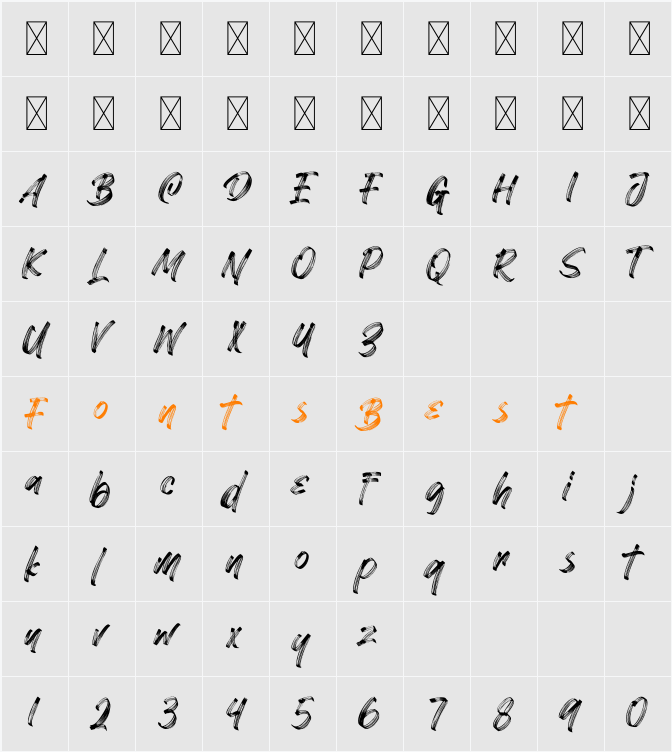 Disyoked Demo Character Map