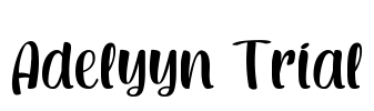 Adelyyn Trial Font Image