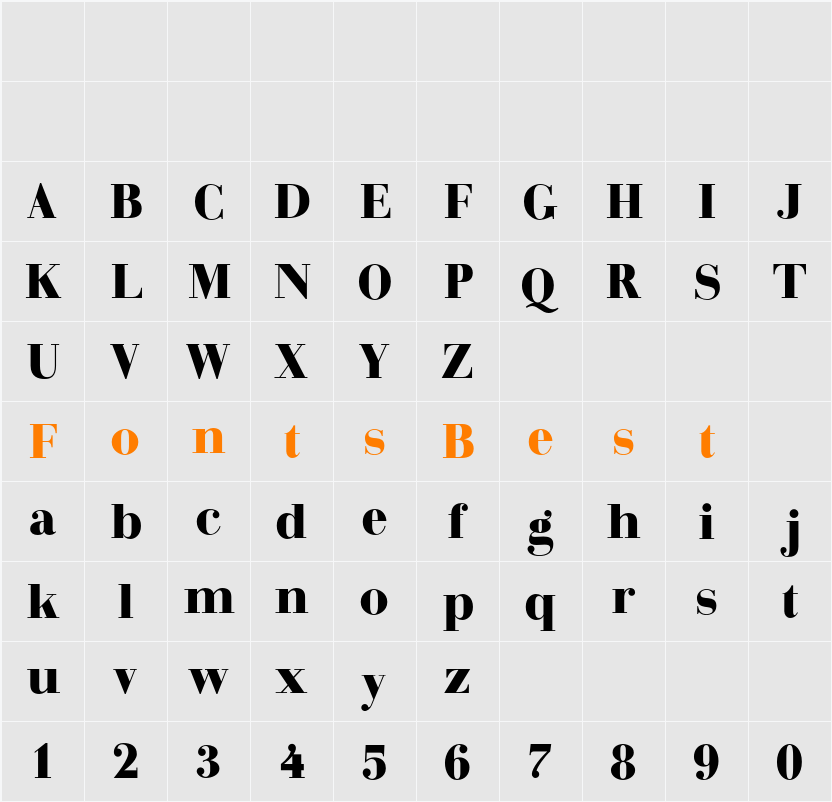 Arshila Black Character Map