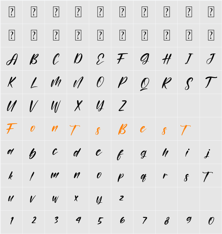 Persistent Character Map