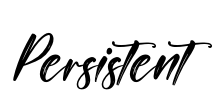 Persistent Font Image
