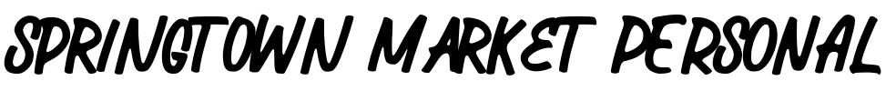 Springtown Market PERSONAL