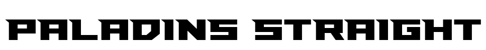 Paladins Straight Font Image