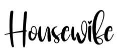 Housewife Font Image