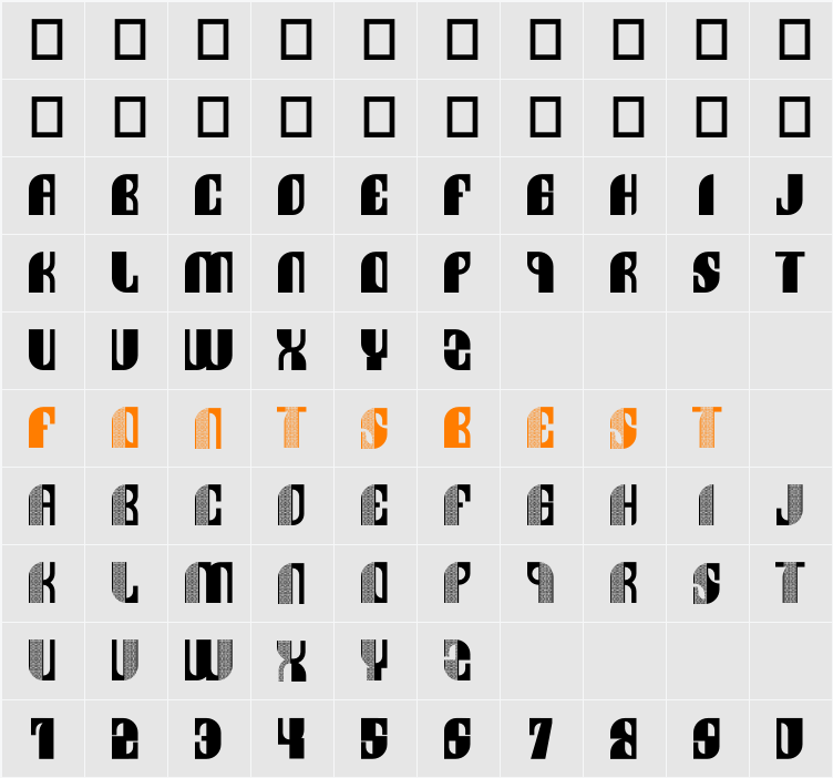 Kufiye Character Map