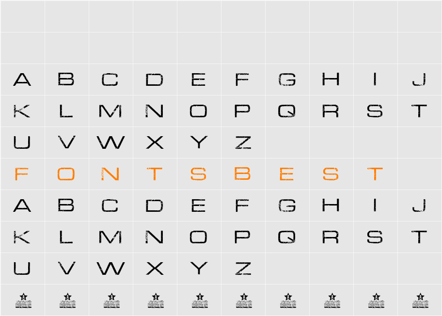 AURORA Character Map